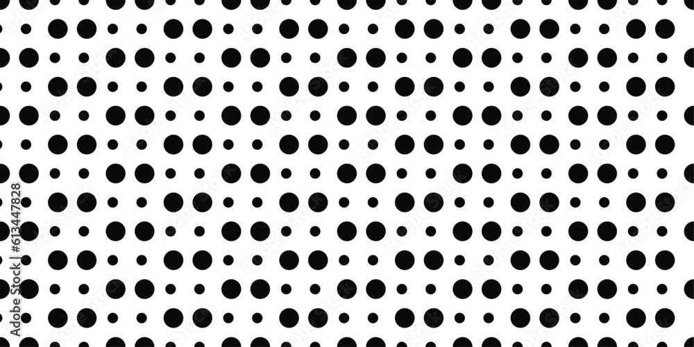Fototapete Double polka dots on a white background. Simple pattern with polka dots, repeating pattern.Vector simple pattern, for print and interior.