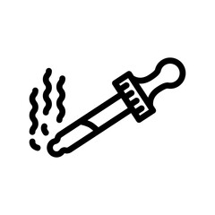 fragrance smell line icon vector. fragrance smell sign. isolated contour symbol black illustration