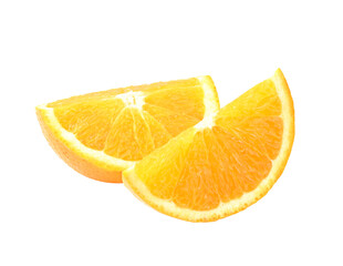 Orange fruit on transparent png..
