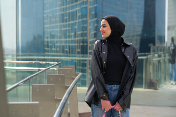Young muslim woman with hijab