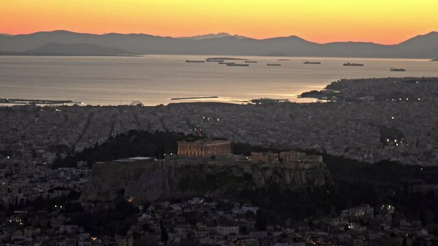 View Of The Ancient City Of Athens