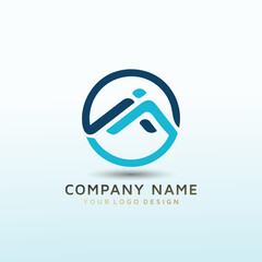 Letter FI real estate vector logo design