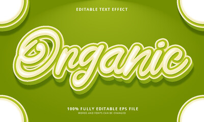 Organic text style editable text effect