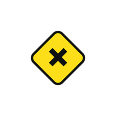 Fototapeta premium Irritant hazard caution warning symbol design vector