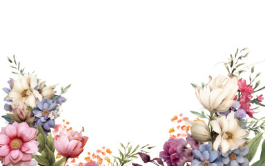 ai create Rose of Sharon Mugunghwa collage borders for decorating cards, invitations, and banners.