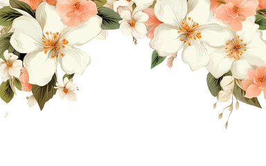ai create Rose of Sharon Mugunghwa collage borders for decorating cards, invitations, and banners.
