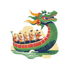 Dragon Boat festival, Vector illustration