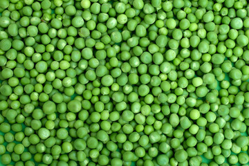 Background of freshly picked green peas