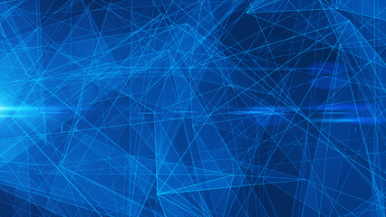 Plexus style background. High tech digital technology background, Creative technology background with Plexus and optical flares, Data visualization, cyberspace Big data technology, 3d rendering