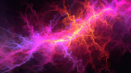 Fototapeta premium Neon lightning background wallpaper, generative AI