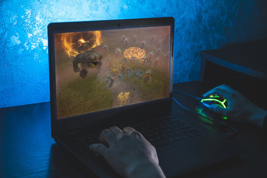 Diablo IV game on PC Diablo 4 video game published by Blizzard entertainment company