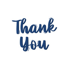 thank you text design illustration