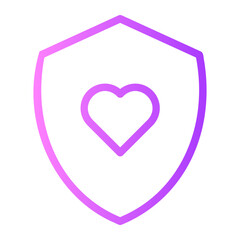 security system gradient icon