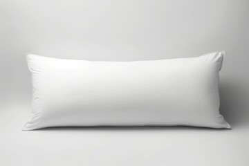 Fototapeta na wymiar Travel white wide pillow. Generate Ai