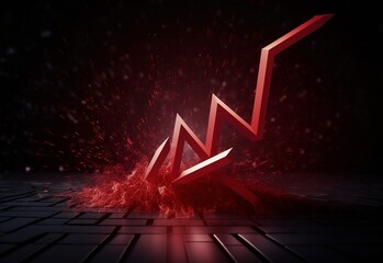 Market crash-Created using Ai technology