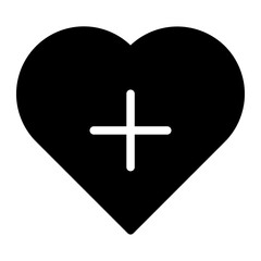 heart glyph icon