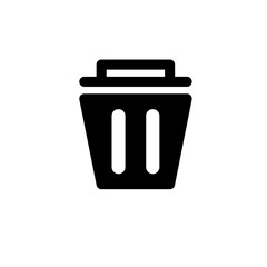 simple concept of trash can icon