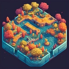   part of an island-Created using Ai technology