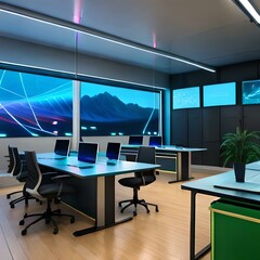 office interior Generative AI