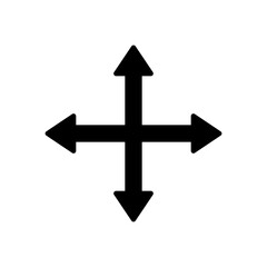 two opposite arrow direction icon