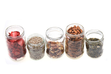 different nuts, almonds etc