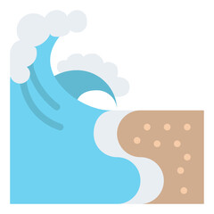 beach wave tropical nature summer