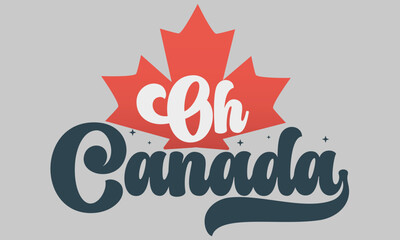 Retro Canada Day Sublimation Designs 