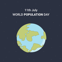 World Population Day Vector