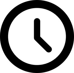 clock vector design black