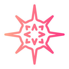 Obraz premium sea urchin gradient icon