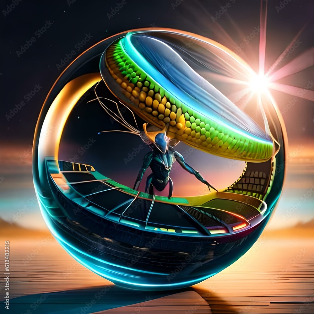 Poster launch of worm planet. generative ai