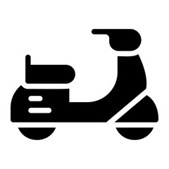scooter glyph icon