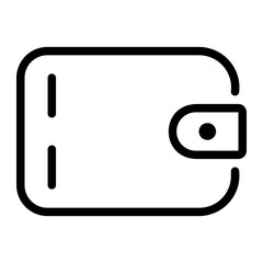Obraz premium wallet line icon