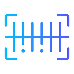 barcode gradient icon