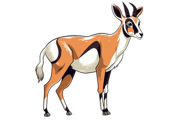Cute Pronghorn antelope in st patrick's Day, Generative AI - obrazy, fototapety, plakaty