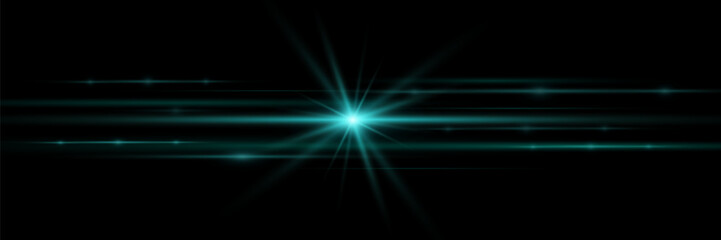 Glare with light effect abstract background. Light horizontal lines.