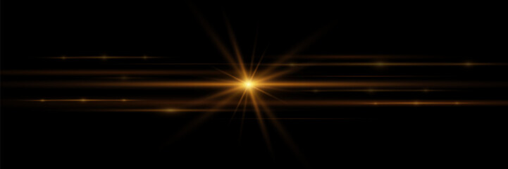 Glare with light effect abstract background. Light horizontal lines.