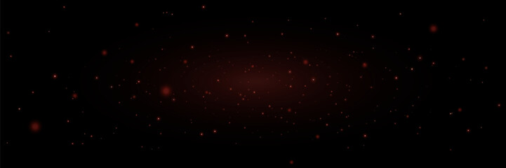 Shiny particle effect. Vector sparkles on a black background. Christmas light effect. Shiny magical dust particles. Sparks of dust and stars shine with a special light