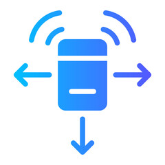multiple sensor gradient icon