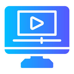 video player gradient icon