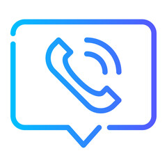 call gradient icon