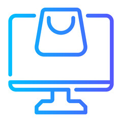 online store gradient icon