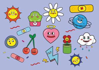 Funny character retro