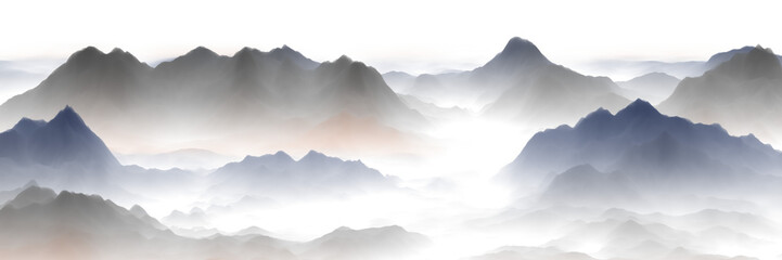 Fototapeta premium mountains and clouds