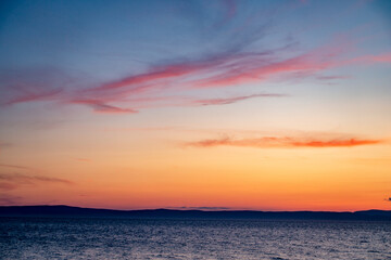 Fototapeta premium Sonnenuntergang an der kroatischen Küste