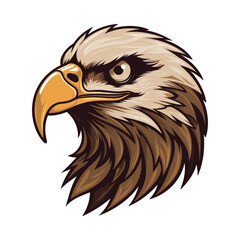 Eagle head mascot. Logo design. Illustration for printing on t-shirts.