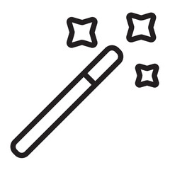 magic wand line icon