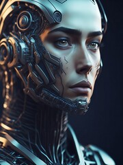 Meta human with advanced technology 