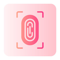 fingerprint gradient icon