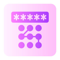 pincode gradient icon